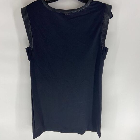 Liu Jo black v neck sleeveless mini shift dress pockets nwt womens XL - Picture 5 of 8